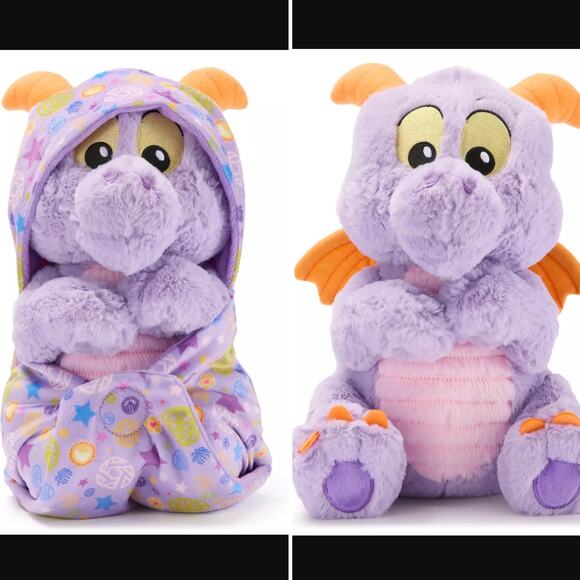 Disney Parks Baby Figment Plush 2025 Epcot Swaddle Blanket - Picture 1 of 9